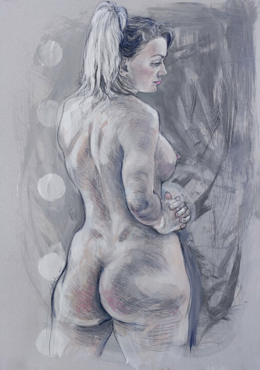 Julia's back side 图画, 39.4x27.6 in