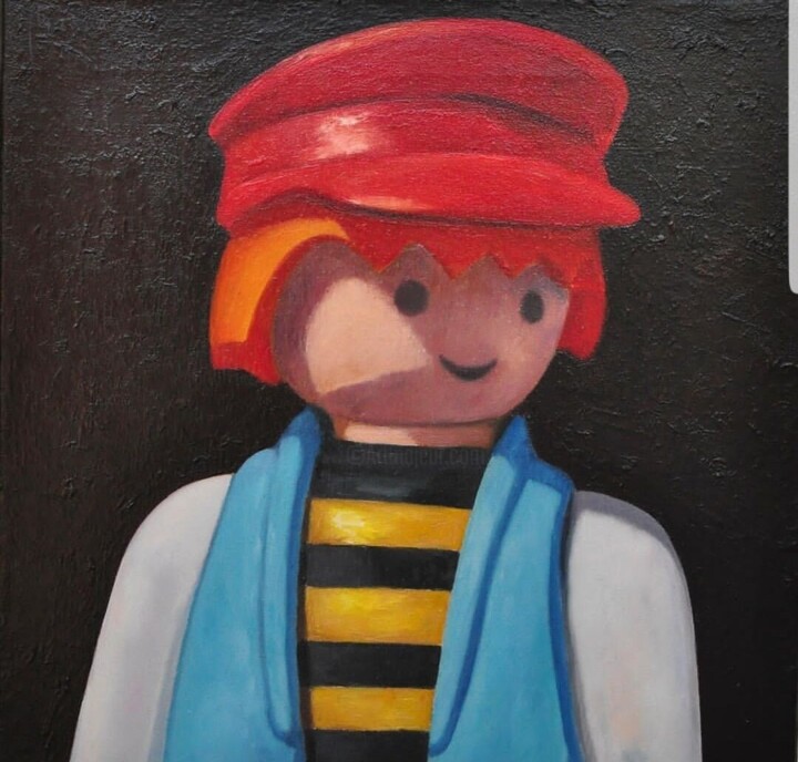 Playmobil marinero 绘画, 19.7x19.7 in