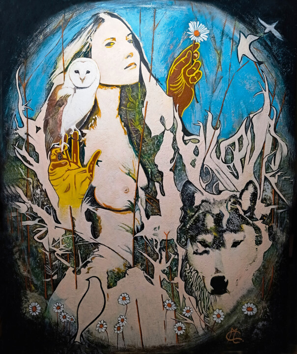 La Dea Madre 绘画, 24.4x20.5 in