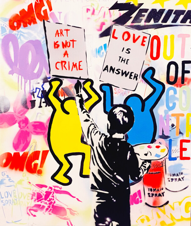 Bad kid Painting, 28.7x23.6 in