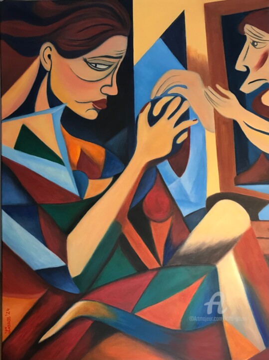 „Keep the world safe“ 绘画, 31.5x23.6 in