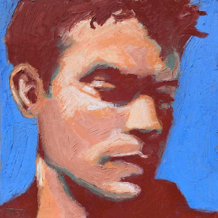 Male bêta 绘画, 7.9x7.9 in