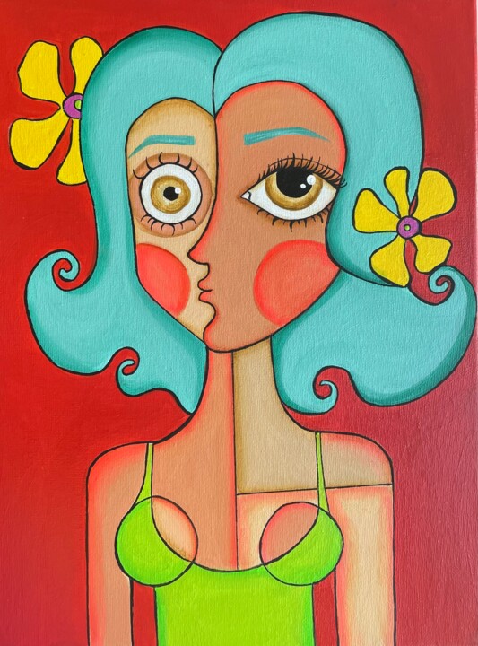 Bubble Gum 绘画, 15.8x11.8 in