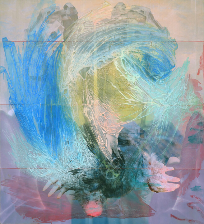 Taupe - Série Aspiration d'eau Part. VI : lumière, 2021 绘画, 40.2x36.6 in
