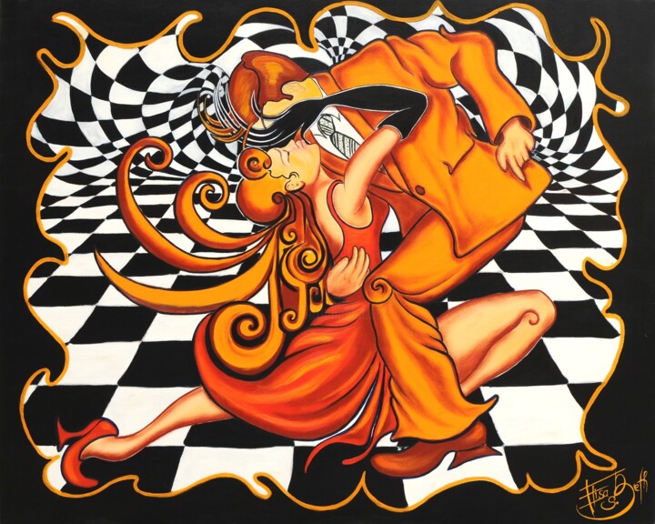 Tourbillon Tango 绘画, 51.2x63.8 in