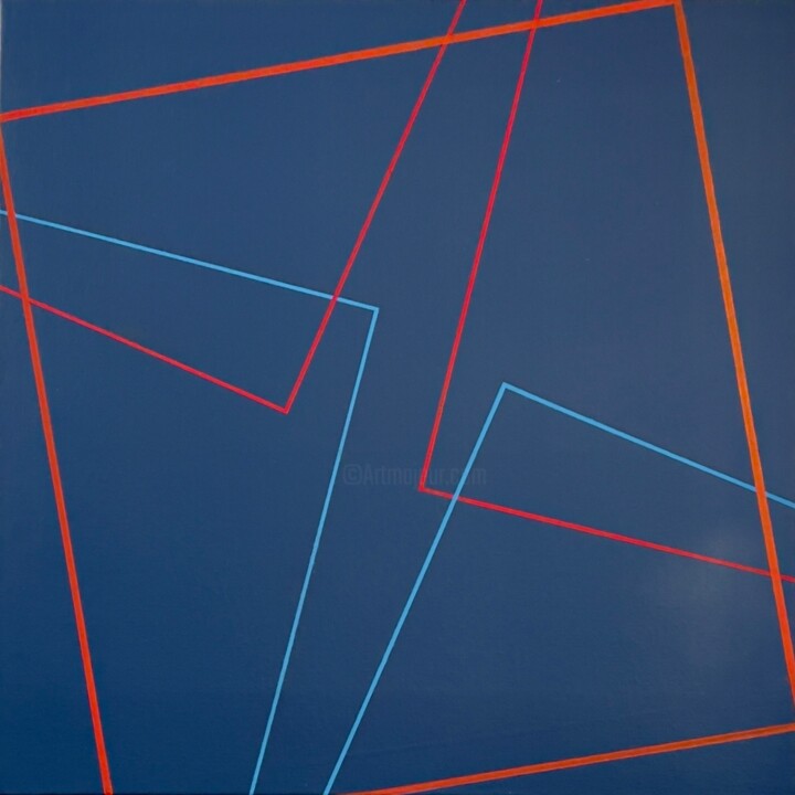 Peinture intitulée "Lineas" par Jean-Marc Gardeux, Œuvre d'art originale, Acrylique