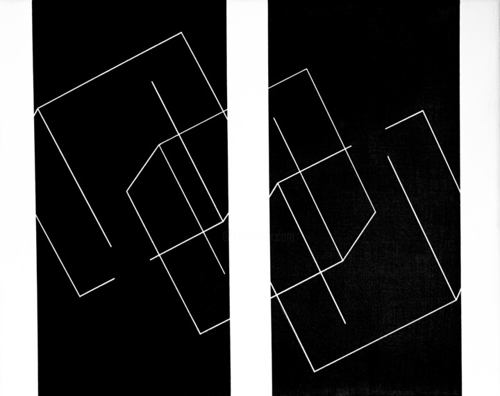 Peinture intitulée "N&B" par Jean-Marc Gardeux, Œuvre d'art originale, Acrylique