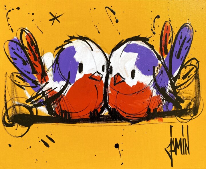 Messagers du printemps 绘画, 15x18.1 in