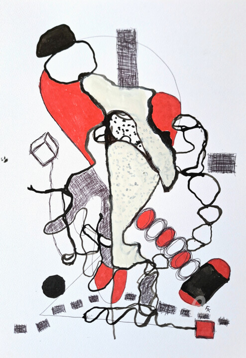 Schwarz-Rot Nr.9 图画, 16.5x11.7 in