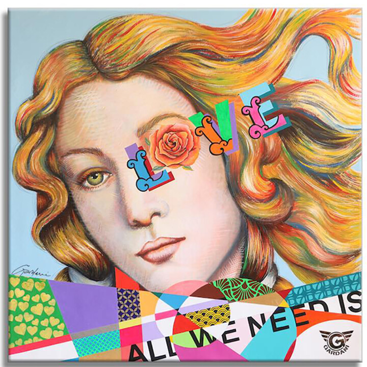 Botticelli-All we need is Love 绘画, 39x39 in