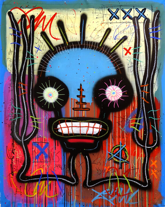 The Big fat Boy - Do not Bother me 绘画, 39.4x31.5 in