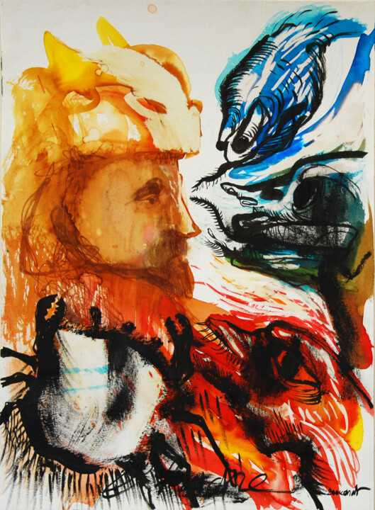 L'Hydre de Lerne Resim, 15,8x11,8 in