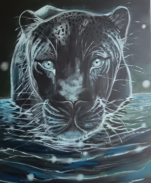 Panthère 绘画, 39.4x31.5 in
