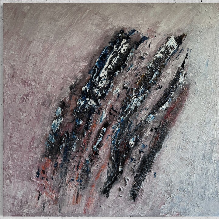 Schilderij getiteld "Sea Weed" door Leo Klootwijk, Origineel Kunstwerk, Olie
