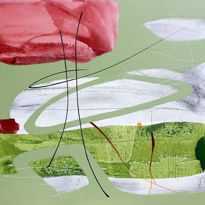 Peinture intitulée "Colors of my dreams…" par Isabelle Mignot, Œuvre d'art originale, Acrylique Monté sur Châssis en bois