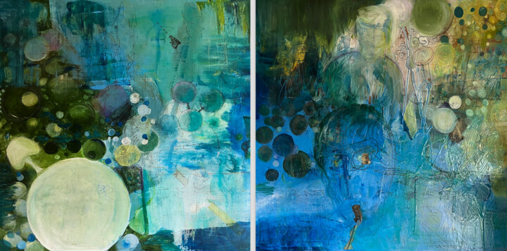 Fluid 绘画, 48x97 in