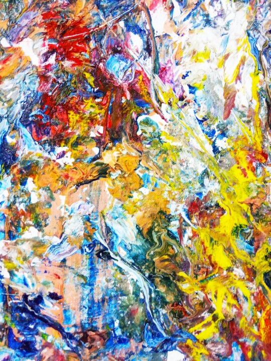 The Tale of Dancing Archer and Animals 绘画, 19.7x15.8 in