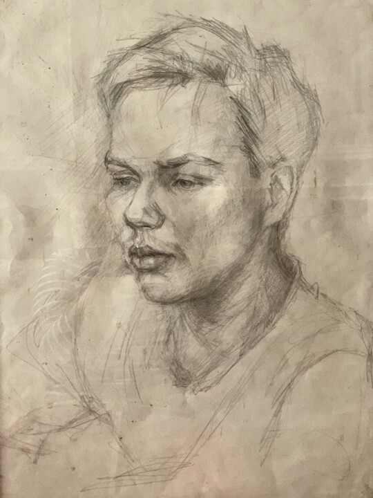 Кирилл 14лет 绘画, 19.7x15.8 in