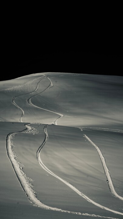Lines in the snow 摄影