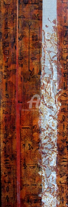 Peinture intitulée "Mémoire du Temps n°…" par Anne-Marie Mary, Œuvre d'art originale, Acrylique Monté sur Châssis en bois