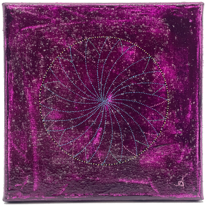Chattr Chakkr Vartee 绘画, 7.9x7.9 in