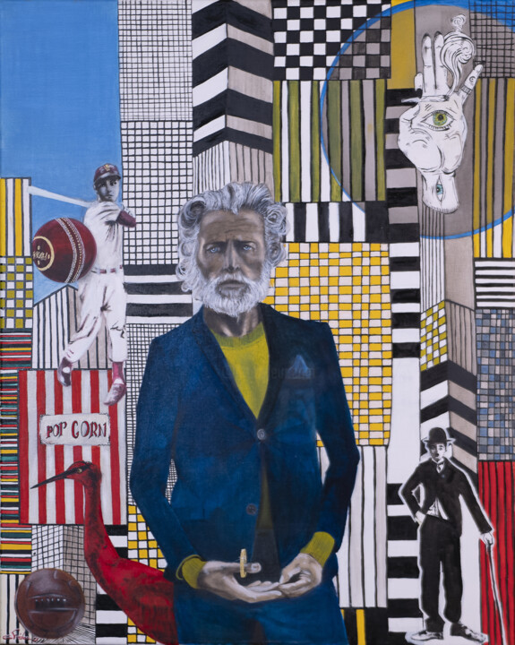 Urban Angel 绘画, 39.4x31.5 in