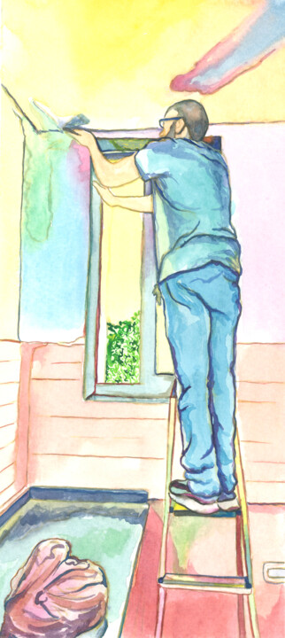 Peace of mind 绘画, 11x4.9 in