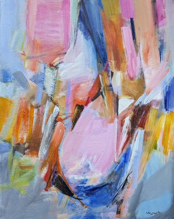 composition N2/ evening 绘画, 36x28 in