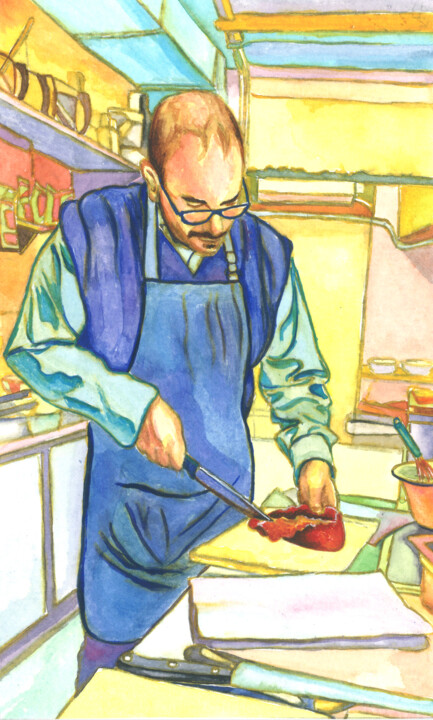 Entrecote II 미술작품, 8.3x5.1 in
