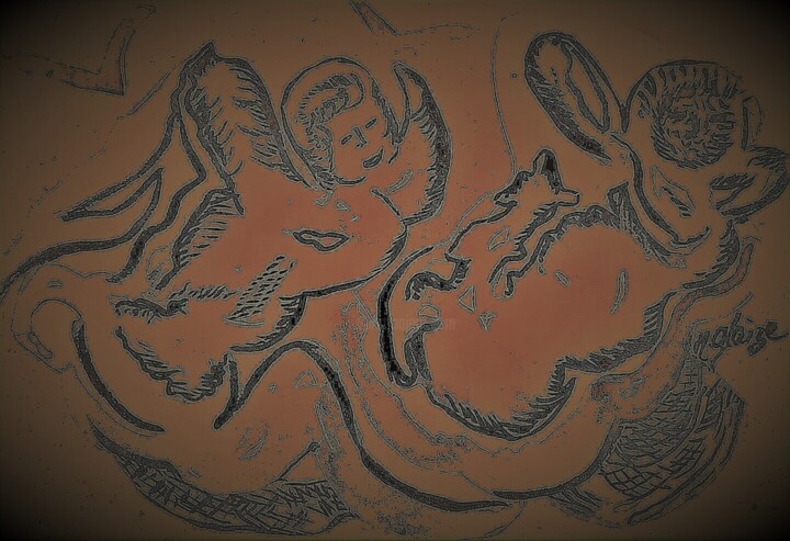 Artwork's surface or texture