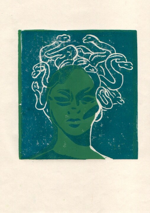 Medusa 印花与版画, 12.2x9.2 in