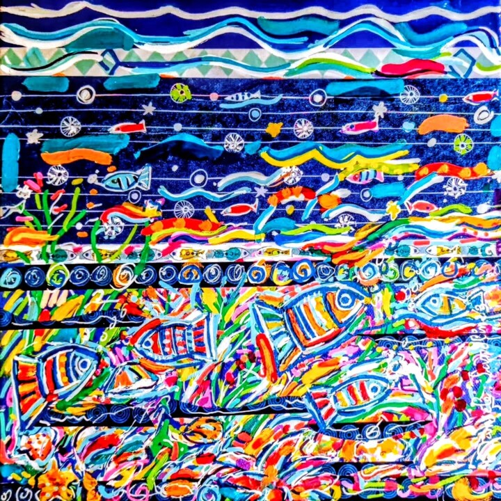 Under the sea 2 绘画, 11.8x11.8 in