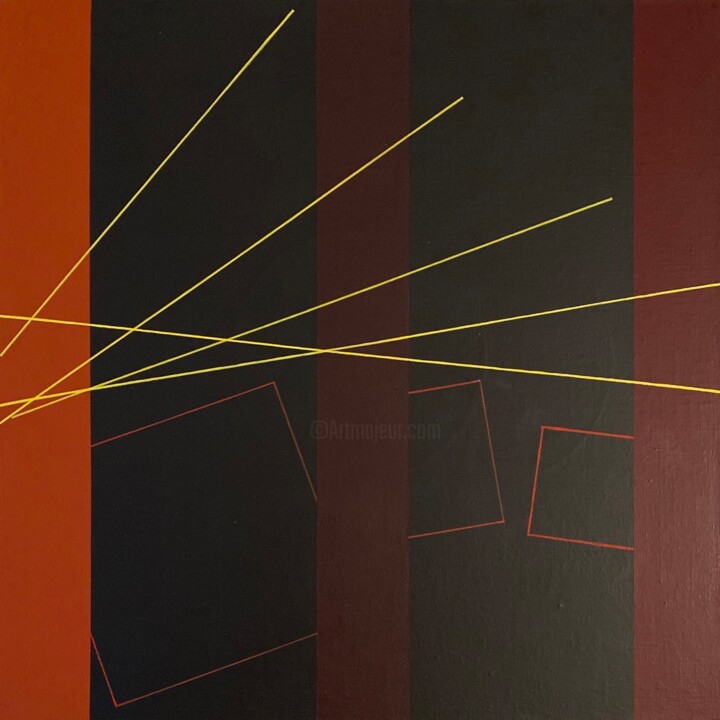 Peinture intitulée "Attesla" par Jean-Marc Gardeux, Œuvre d'art originale, Acrylique
