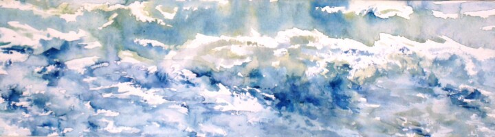 Painting titled "Légèreté" by Catherine Saint Fontaine, Original Artwork, Watercolor