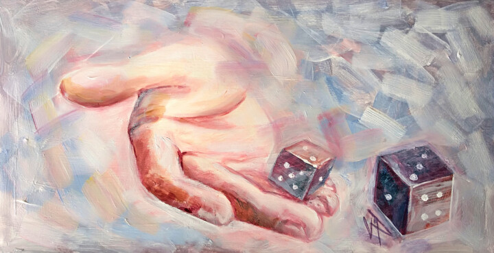 Either you'll be lucky or unlucky 绘画, 5.1x9.8 in