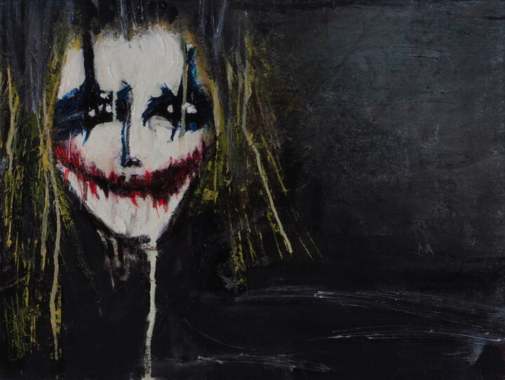 The Joker #3 绘画, 14.2x18.9 in