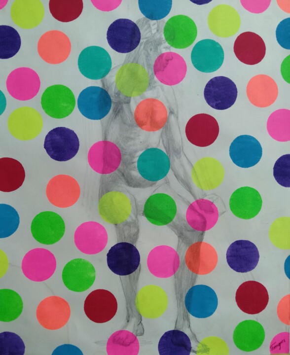 Yayoi Kusama 11 绘画, 24x19.7 in