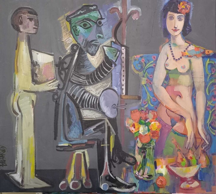 муза для пикассо 绘画, 31.5x35.4 in