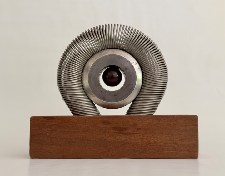 Sculpture intitulée "Oculus" par Jean-Marc Gardeux, Œuvre d'art originale, Acier inoxydable