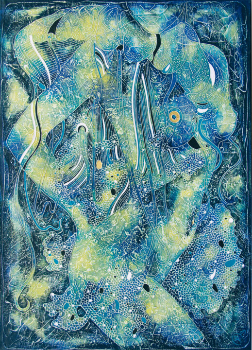 MUSE-MEDUSA 绘画, 55.1x39.4 in