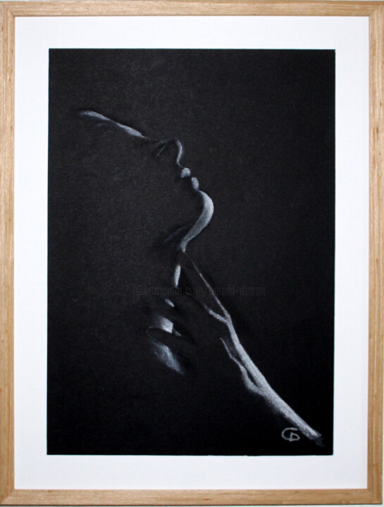 Série : La femme en clair obscur. 337 - Femme 1 - 3370324. 绘画, 15.8x11.8 in