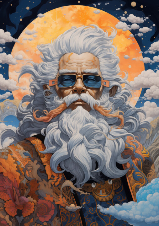 Old man 4 数字艺术