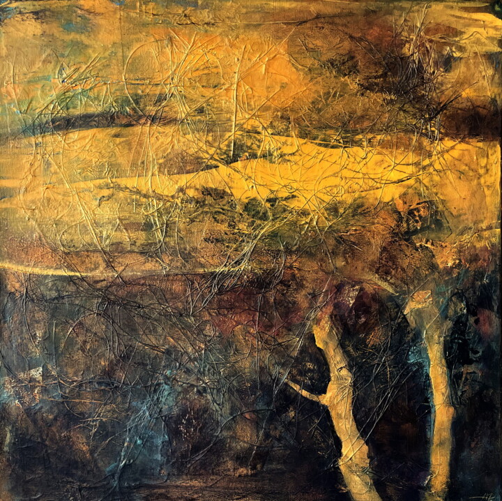 绘画,  18.1x18.1 in 