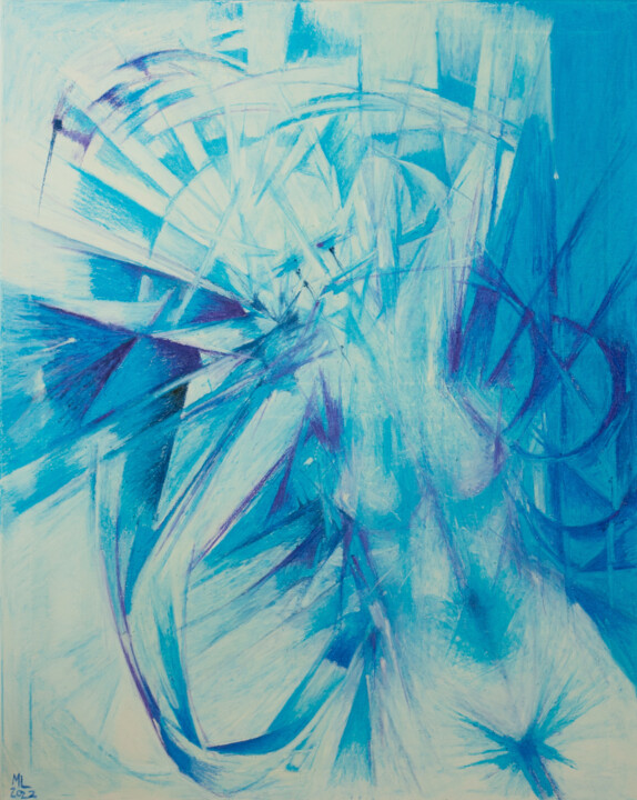 Blau 绘画, 39.4x31.5 in
