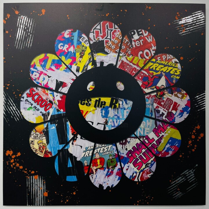 Street Kawaii 绘画, 29.5x29.5 in