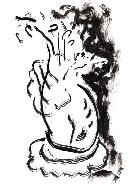 Ink Album (Still Life) 图画, 11x7.9 in
