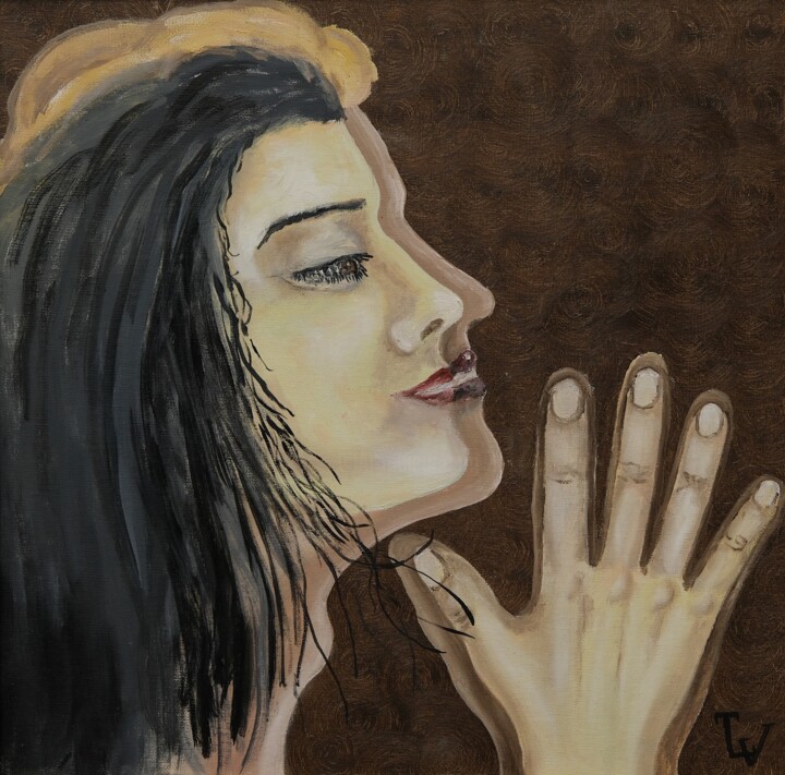 Дыши со мной 绘画, 15.8x15.8 in