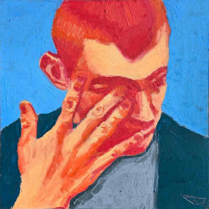 J'en reviens pas 绘画, 7.9x7.9 in