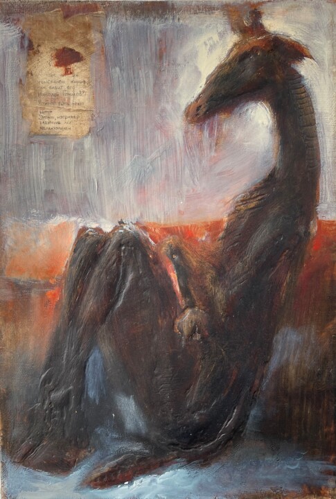 exquisite giraffe 绘画, 16.1x11 in