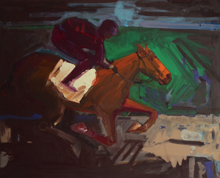 Last race 绘画, 35.4x43.3 in
